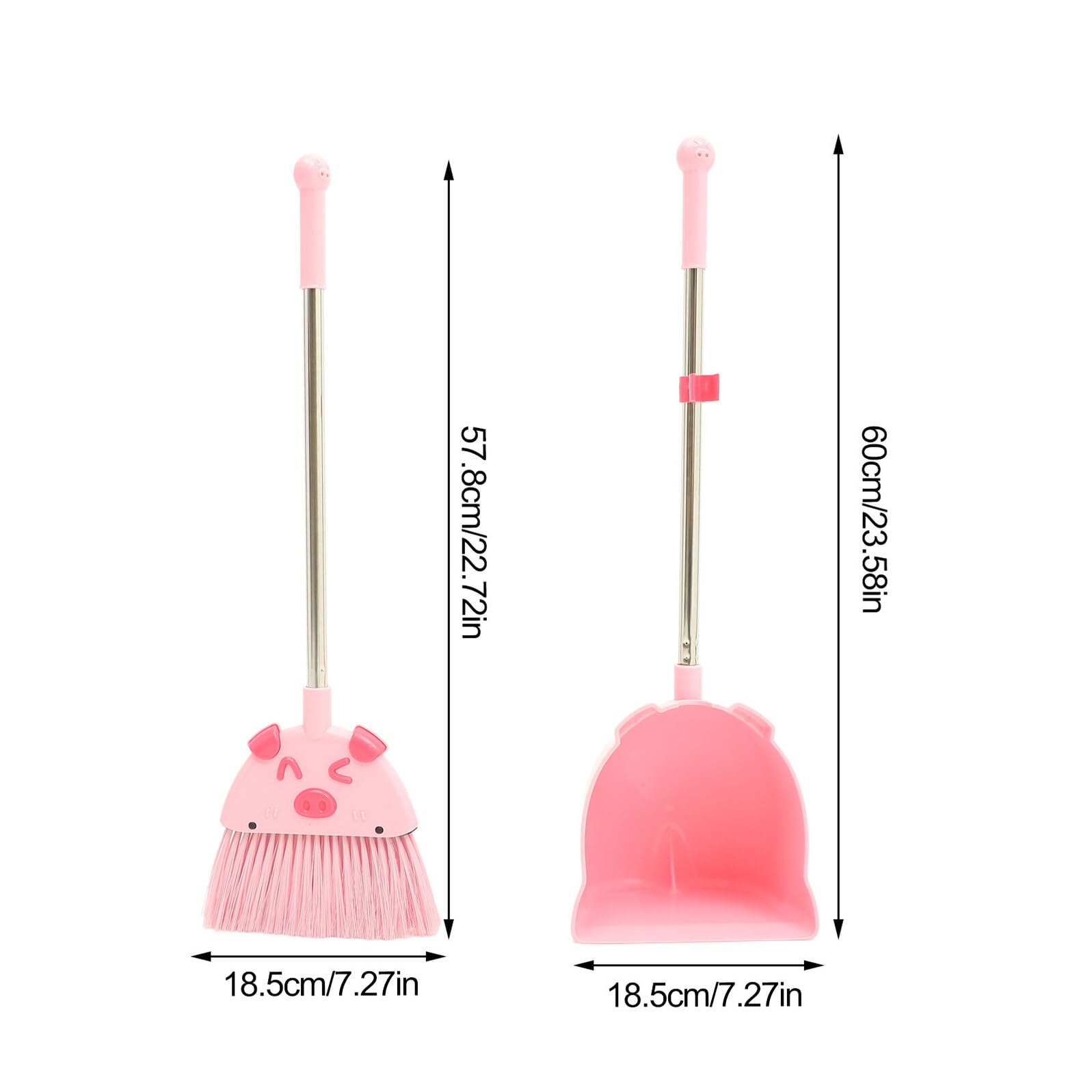 Juego de Escoba y Recogedor 1 Set para Niños Pequeños Rosa