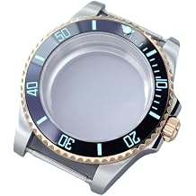 40mm Modifying Luminous Watch Case Stainless Steel Sapphire Glass for NH35 NH34 8215 ETA2824 Movement Accessory