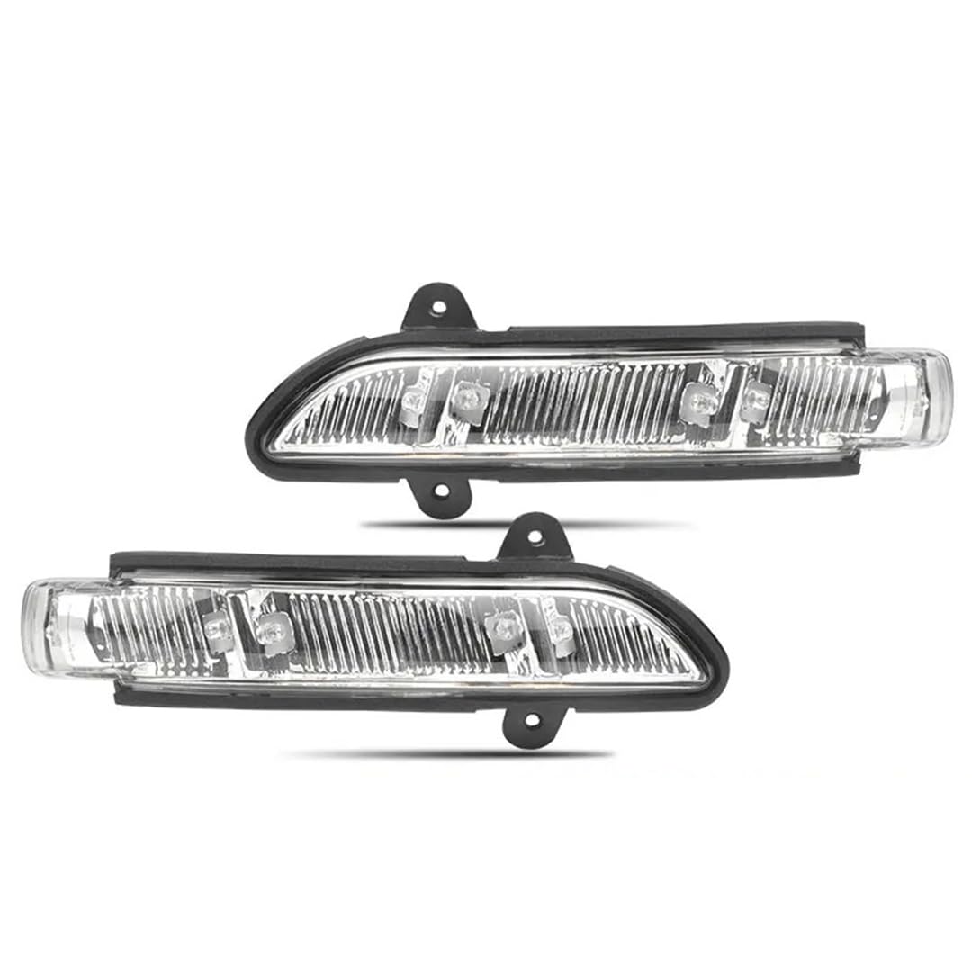 Rufutle Side Marker Lights for Mercedes-Benz W211 W221 W219 2006-2008 E/S-Class CLS, Rearview Mirror Blinker Turn Signal Lamp 2198200521/2198200621
