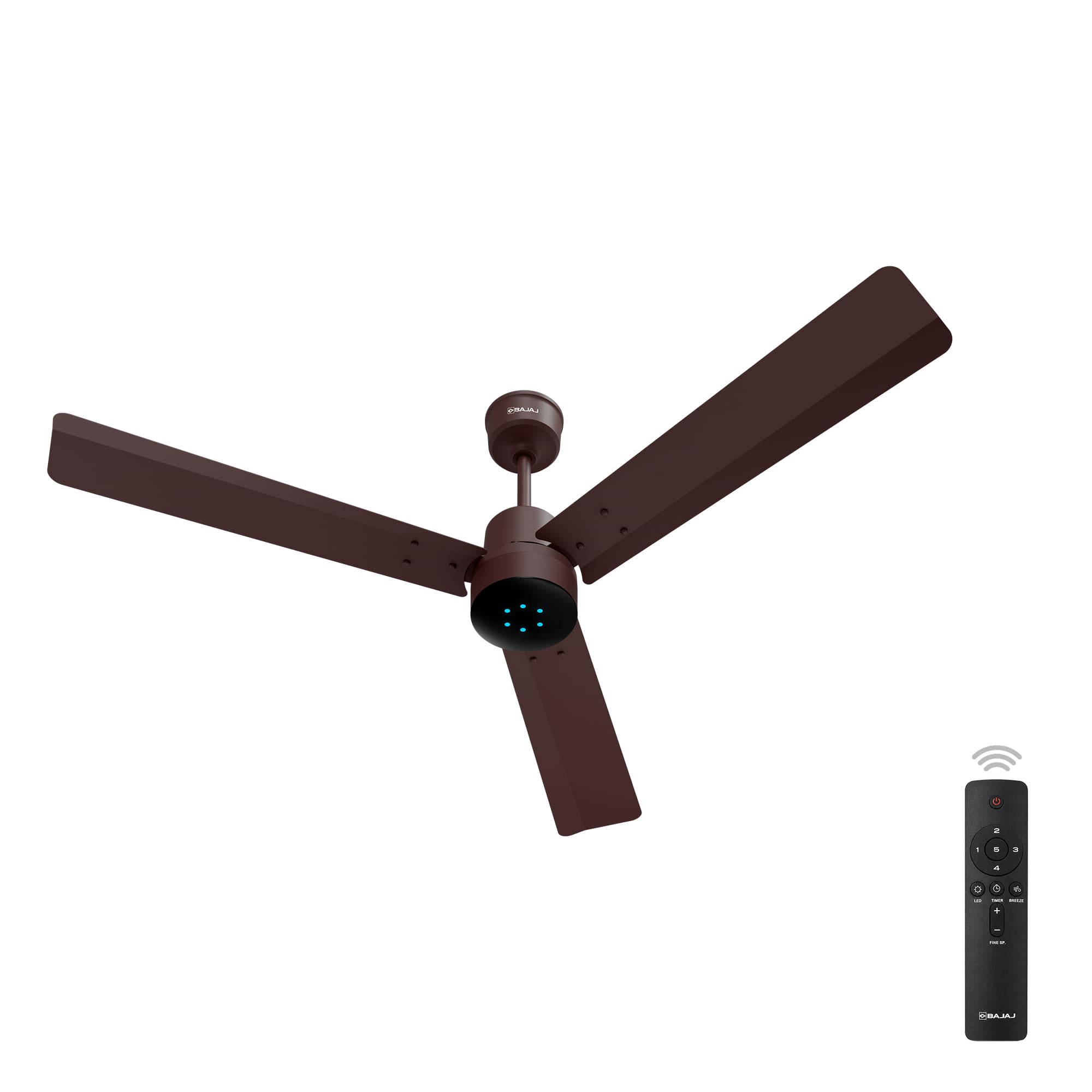 Bajaj Classico Sleek Neo 5S 1200MM (48) BLDC Ceiling Fan with Remote|LED speed indicator|BEE 5 Star Rated Energy Efficient|Power Saving|Sleek Compact Design|High Air Delivery|2Yr Warranty|Red Walnut-image-49