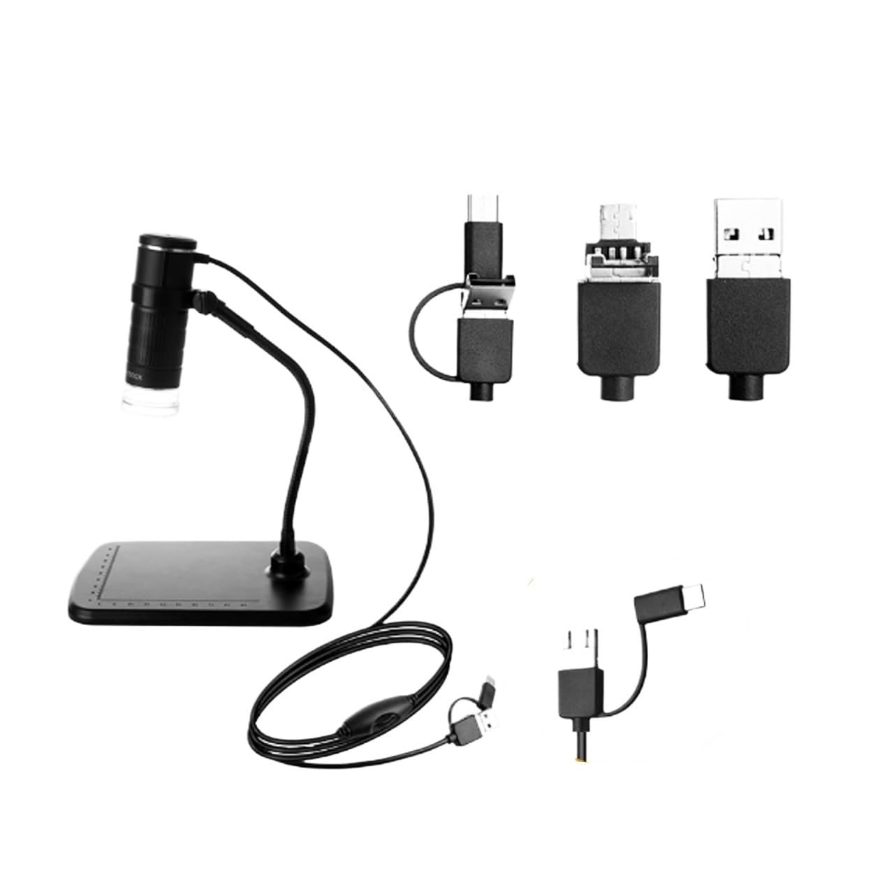 Sprzęt do eksperymentów naukowych dla dzieci, cyfrowy mikroskop HD 1000X, 3 w 1, Szeroko Używane Narzędzia
