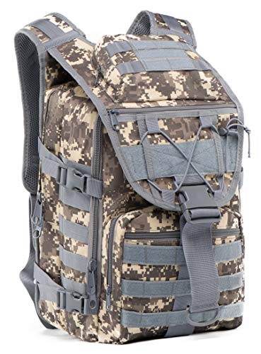 SUPERSUN Grand sac à dos tactique militaire imperméable Molle 35 l, ACU., 19"/40L Cover