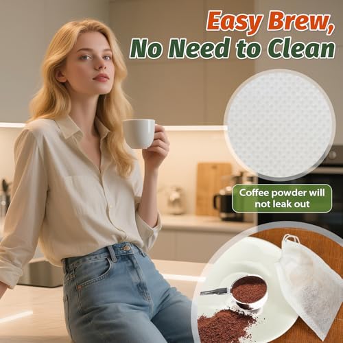 TOINSIX Disposable Tea Bags with Drawstring