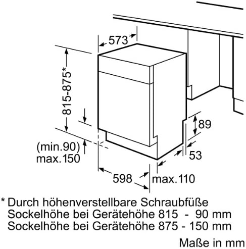 Siemens SE44M566EU Dishwasher front view