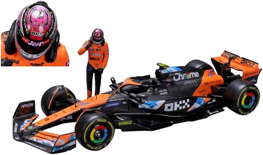 Amazon.co.jp: Bburago 2024年モデル 1/24 F1 マクラーレン MCL38 ＃4