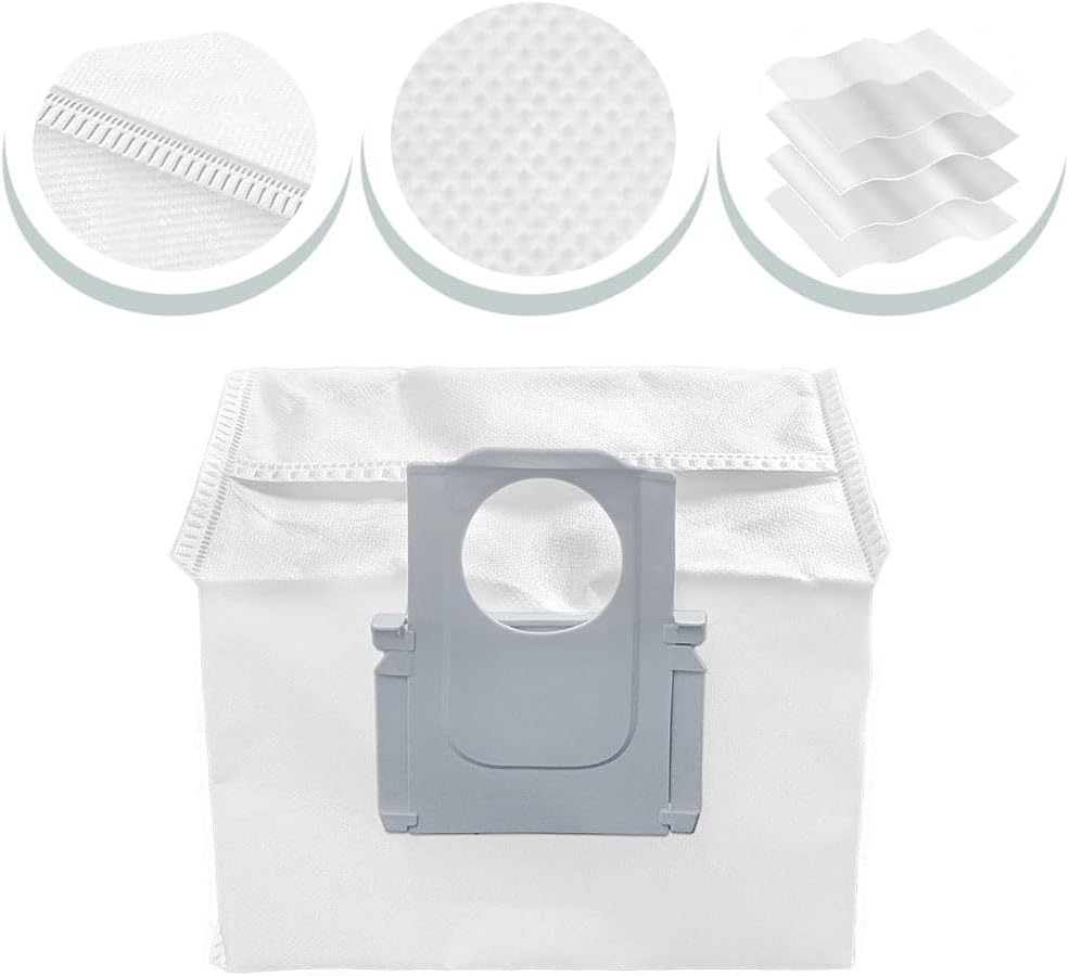 Accessories for Roborock S8 Pro Ultra Robot Vacuum Cleaner Replacement Parts 22 Packs 2 Sets of Main Brushes & 4 Filters & 6 Side Brushes & 4 Mop Cloths & 4 Dust Bags