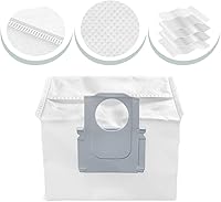 Vista 7 de Accesorios para Roborock S8 Pro Ultra Robot Aspirador Piezas de Repuesto 22 Paquetes 2 Juegos de Cepillos Principales y 4 Filtros y 6 Cepillos