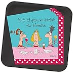 Bunco Gossip Napkins and Black Plates Set