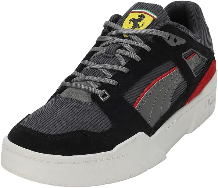 PUMAUnisex-Adult Ferrari Slipstream Smoked Pearl-Black-Warm White Sneaker - 8 UK (30789701)