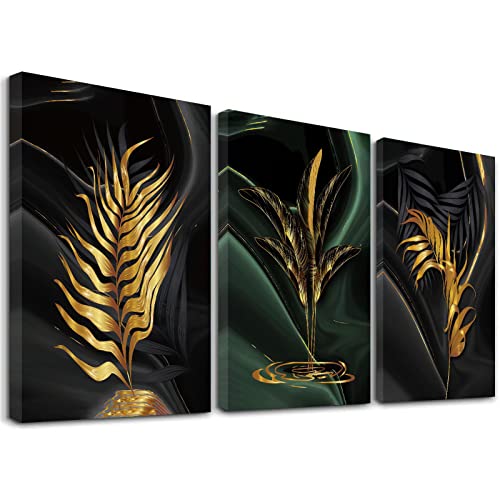 Sdmikeflax 3 Piece Canvas Wall Art Flower Wall Decor (Leaf) #TOP4