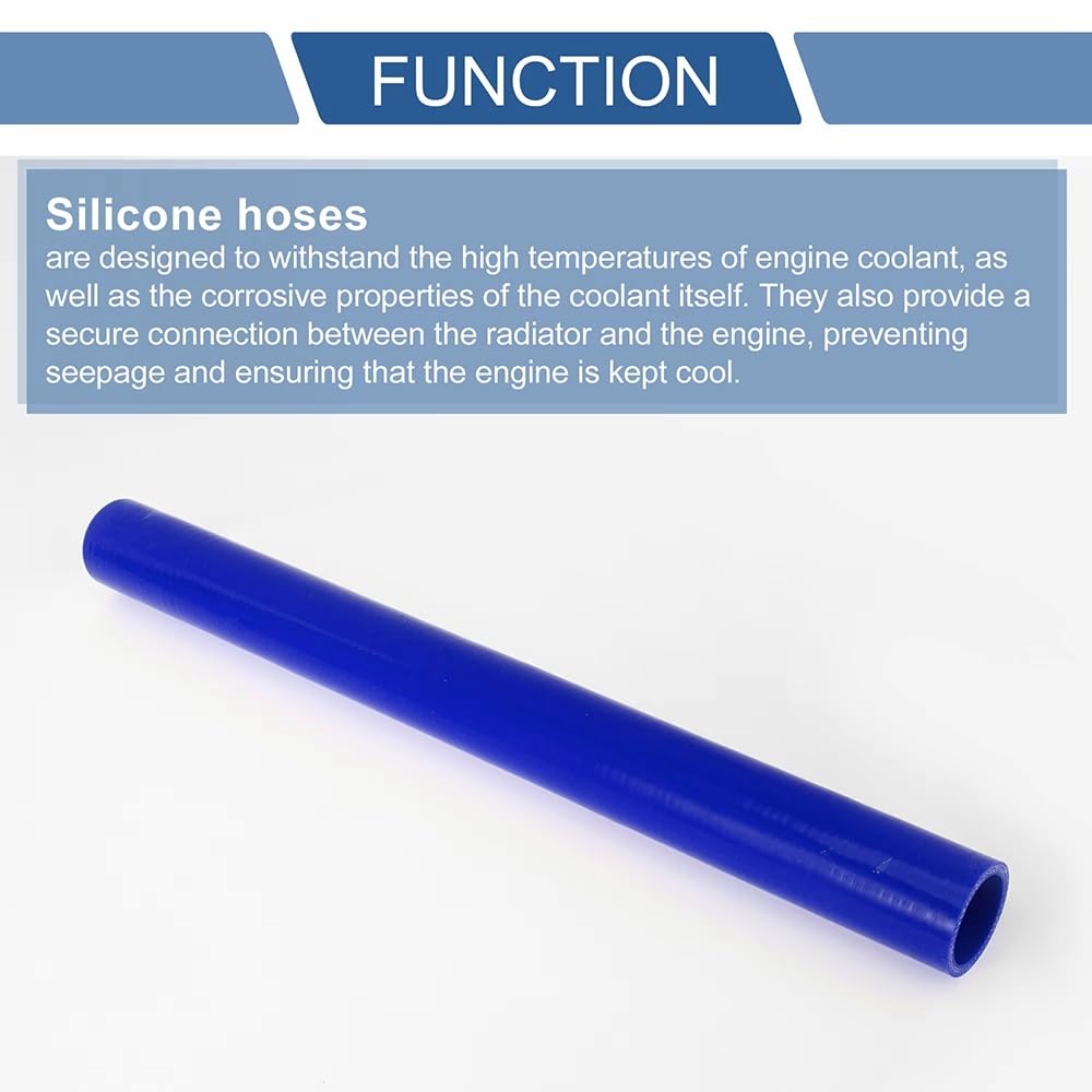 Manguera De Refrigerante De Silicona Azul For Intercooler/entrada De Aire - Resistente Al Calor Hasta 240 °C, Diámetro Interior 70-120 Mm (600 Mm, 1 Unidad)(ID 95mm)