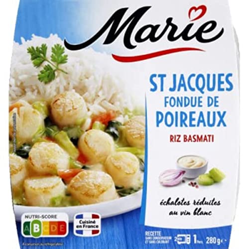 MARIE St Jacques Fondue de Poireaux Riz Basmati
