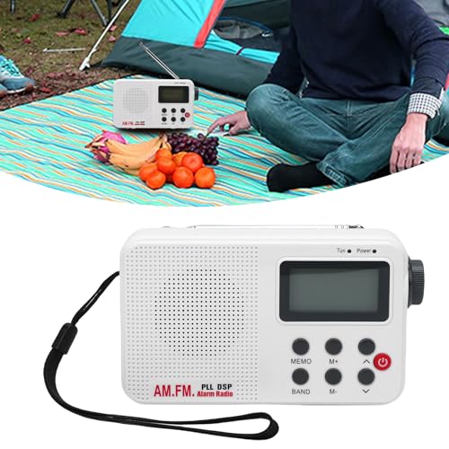 Radio portátil AM FM con sintonizador digital y pantalla LCD miniatura 5