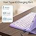 Fintie Backlit Keyboard Case for iPad (A16) 11th Generation 11 Inch 2025, iPad 10th Generation 10.9 Inch 2022 - Soft TPU Cover with 7 Color Backlight Detachable Bluetooth Keyboard, Purple