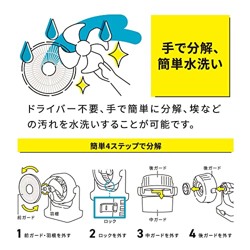 ドウシシャ(DOSHISHA) サーキュレーター CIRKILATOR 23cm FCX-234D WH の商品画像 2