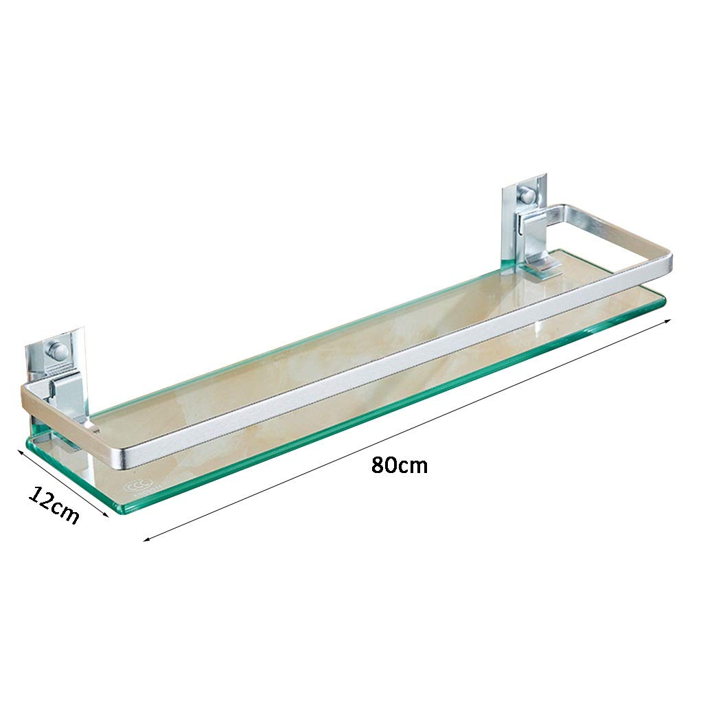 Estante de baño Estante de Vidrio para baño Espacio Estante de Vidrio de Aluminio Estante de Almacenamiento de Cocina Tocador Estante de Vidrio Estante de Vidrio de 4 Estilos (Color: Style4