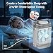 Portable Air Conditioners,3-Speed Small AC Fan, Evaporative Air Cooler with Remote,Timer function,7-Color Night light, 2 Mist modes,Personal Air Conditioner for Bedroom,Office,Room(Gray)