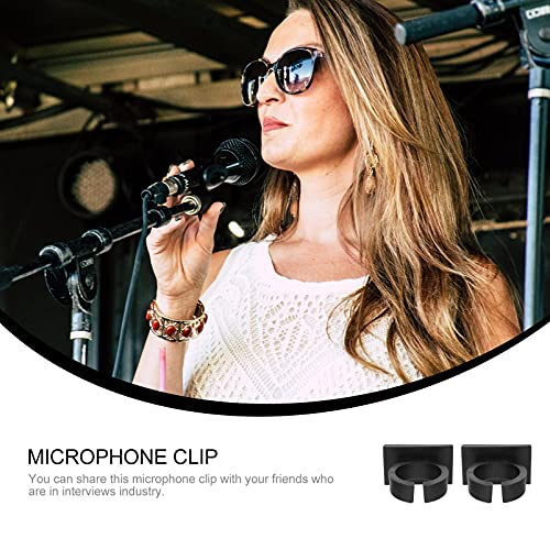Toyvian 2Pcs Microfoon Clip Houder Handheld Microfoon Mic Ondersteuning Klem Beugel Met Back Lijm - Image 4