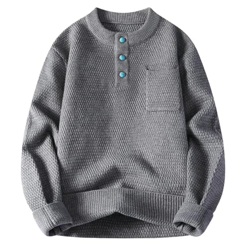 Jersey de punto para hombre que evita el frío en otoño e invierno casual