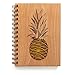 Pineapple Laser Cut Wood Journal (Blank Pages Notebook/Christmas/Birthday Gift/Gratitude Journal/Handmade/Christmas Gift)