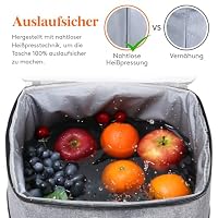 Lifewit kühlrucksack 32L 34 Dosen, isolierte Kühltasche Große, Grau – Ansicht 5