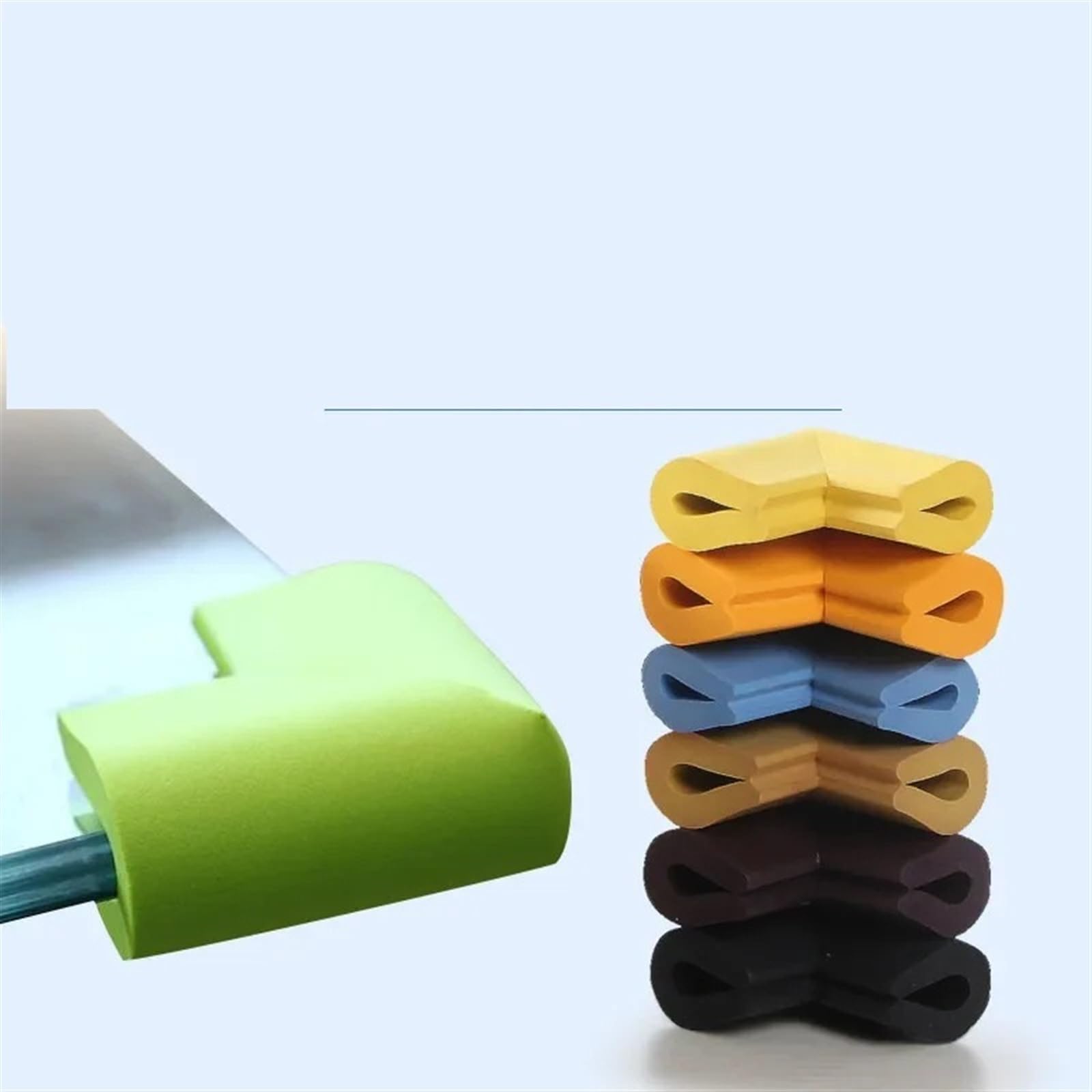 Protectores de Esquinas para mesas, Seguridad Infantil, 20 Unidades, Tiras Protectoras Suaves para Muebles y escritorios.