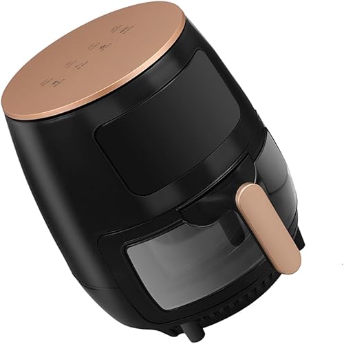 Capacidad antiadherente para freidora de aire, aceite de cocina saludable, controles táctiles, fácil de limpiar, diseño para comidas familiares y