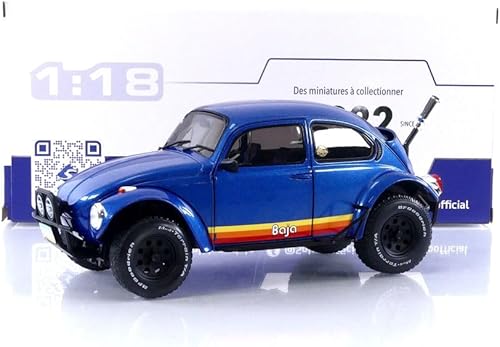 Miniatura 11 de Motor city classics Volkswagen Beetle Baja - Azul Metálico - 1975