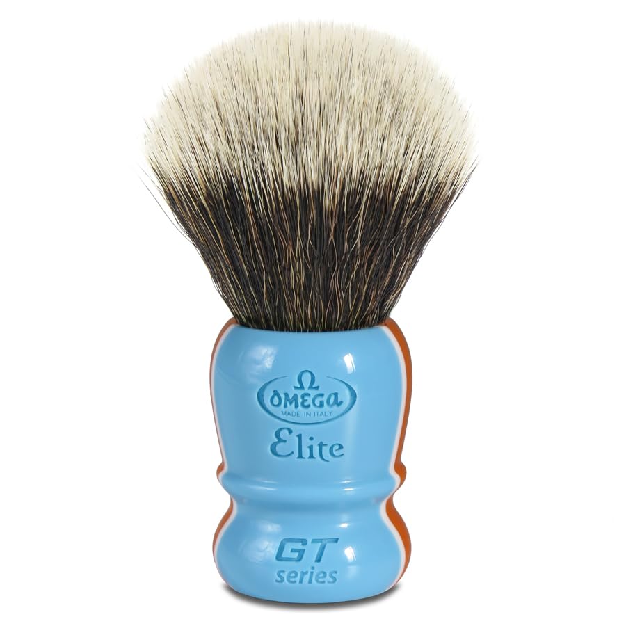 Omega Elite Fiber Shaving Brush, GT Series