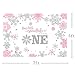 MEHOFOND 7x5ft Girl Winter Onederland Photography Backdrop Sweet Little Snowflake Happy First Birthday Background Pink Silver Winter Wonderland Bday Party Decorations Banner Photo Studio Booth Props