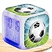 Produktbild ZUREGO Neuheit Wecker - Jungen-Fußball-Wecker - Leuchtende Beleuchtungsuhr, Kinderzimmerdekoration für Teenager, Kinder, Jungen für die Ausstellungszeit Autoecho