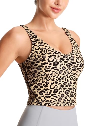 Image of THE GYM PEOPLE Womens' Sports Bra Longline Wirefree Padded with Medium Support