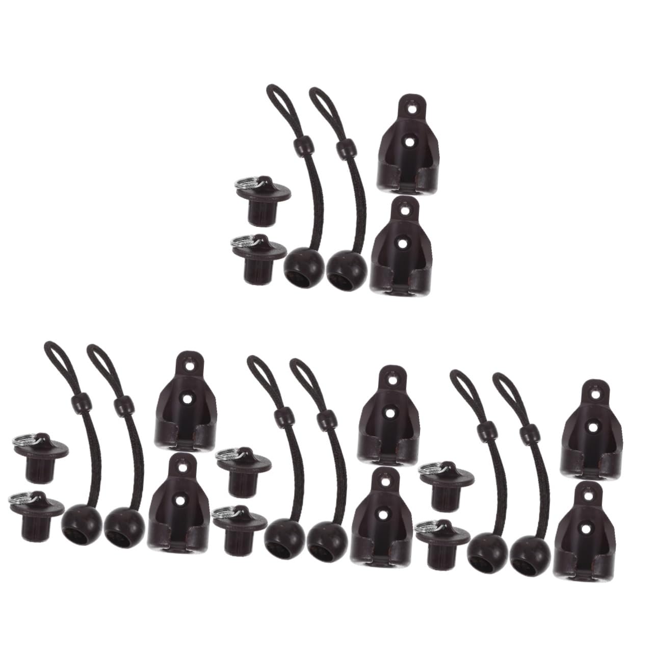 Support de rideau sans percement SHINEOFI kit élastique anti-vibration