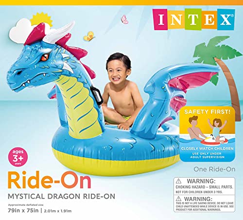 Image of Intex Dragon Ride-On, 79in x 75in, for Ages 3+