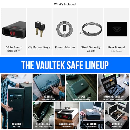 Image of VAULTEK DS2e Smart Station Essential Model with Digital Keypad + Auto Open Drawer + Charging Ports