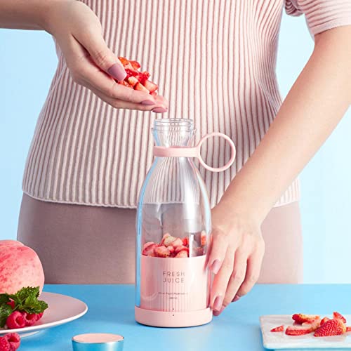 tamanho pessoal, liquidificador portátil s-moothies 350 ml com 4 lâminas, copo suco rápido recarregá