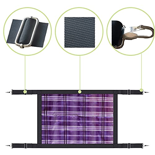 Na Horses Stall Guard With Adjustable Straps And Sturdy Spring Hooks, Designed To Keep Horses Safe And Comfortable, 27"X19" (Purple) #TOP4