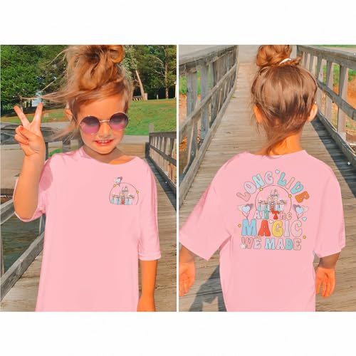 Image of GLIGLITTR Girl Magical Shirt Magic Kingdom Shirt Long Live All The Magic We Made Tshirt Holiday Castle Family Vacation Outfit