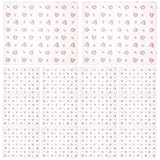 FIXOSHEE Papel Encerado para Hornear Estampado de Rosas, Resistente Grasa, Tamaño Mediano, 50 Hojas para Envolver Sándwiches y Hamburguesas, Papel para Alimentos y Suministros de Cocina