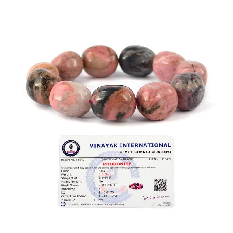 Bracelet de rhodonite Reiki Aleafa Armlet pour équilibre énergétique #Aport-5388