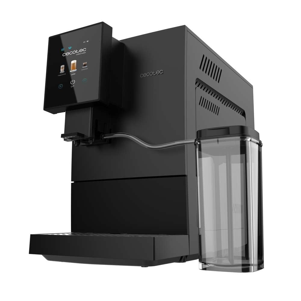 Cecotec Machine a Café Espresso Superautomatique Cremmaet Compactccino Connected. 19 Bars, Thermoblock, Écran TFT, Wifi, Moulin Integré, Réservoir d'eau 1,1 L et de lait 400 ml, Nettoyage Automatique