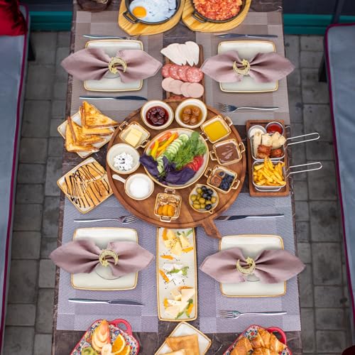 Kesote Ramadan Napkin Rings Set of 6 Eid Mubarak Decorations Moon and Star Napkin Rings Party Decorations Dinner Table Supplies Family Gathering Table Decorations - Cosy Home Interiors Kesote Ramadan Napkin Rings Set of 6 Eid Mubarak Decorations Moon and Star Napkin Rings Party Decorations Dinner Table Supplies Family Gathering Table Decorations - Image 5