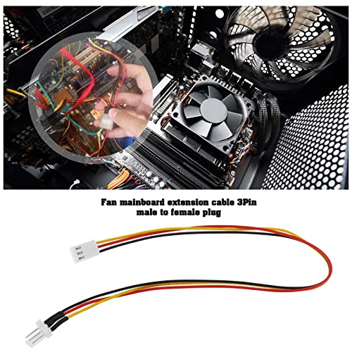 10 Stück PC Lüfter Stromverlängerungskabel 30cm 3-poliger Stecker auf Buchse Lüfteranschluss Kabel Computer CPU Lüftern Draht Lüfterkabel