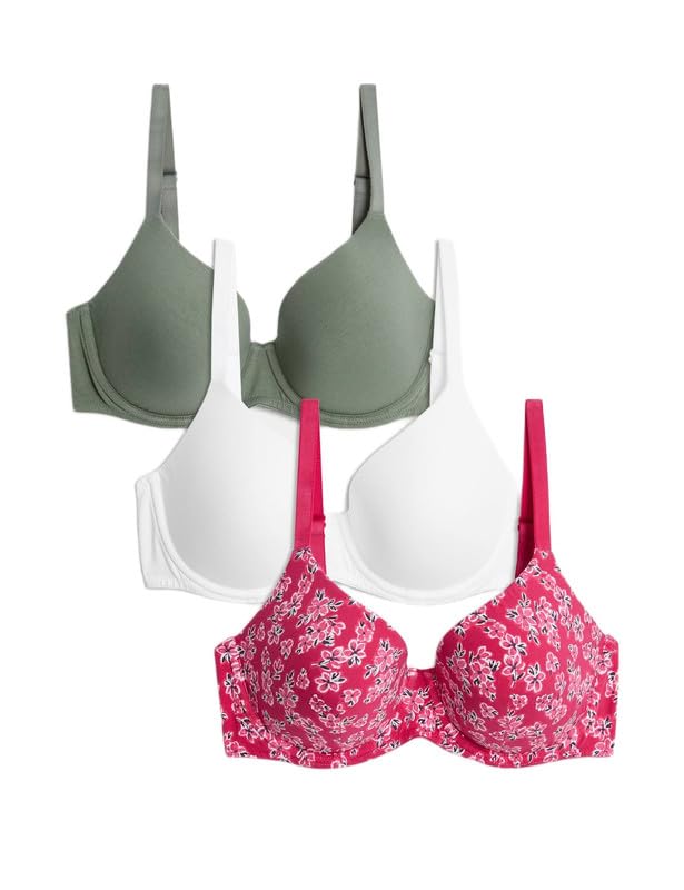 marks & spencer Women's Cotton Blend Wired Bra-picture-20