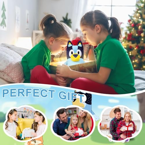 LIVESTN Anime Plüschtiere Flauschiges, ca. 20 cm, Kinderpuppe Plüschpuppe, Plüschtier Kinderspielzeug für Jungen Mädchen Geschenk, Kuscheltier Bluey, Süße Plüschpuppen für Kinder