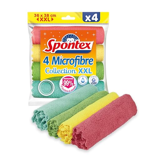 SPONTEX - Microfibre Collection XXL - 4 Microfibres XXL -
