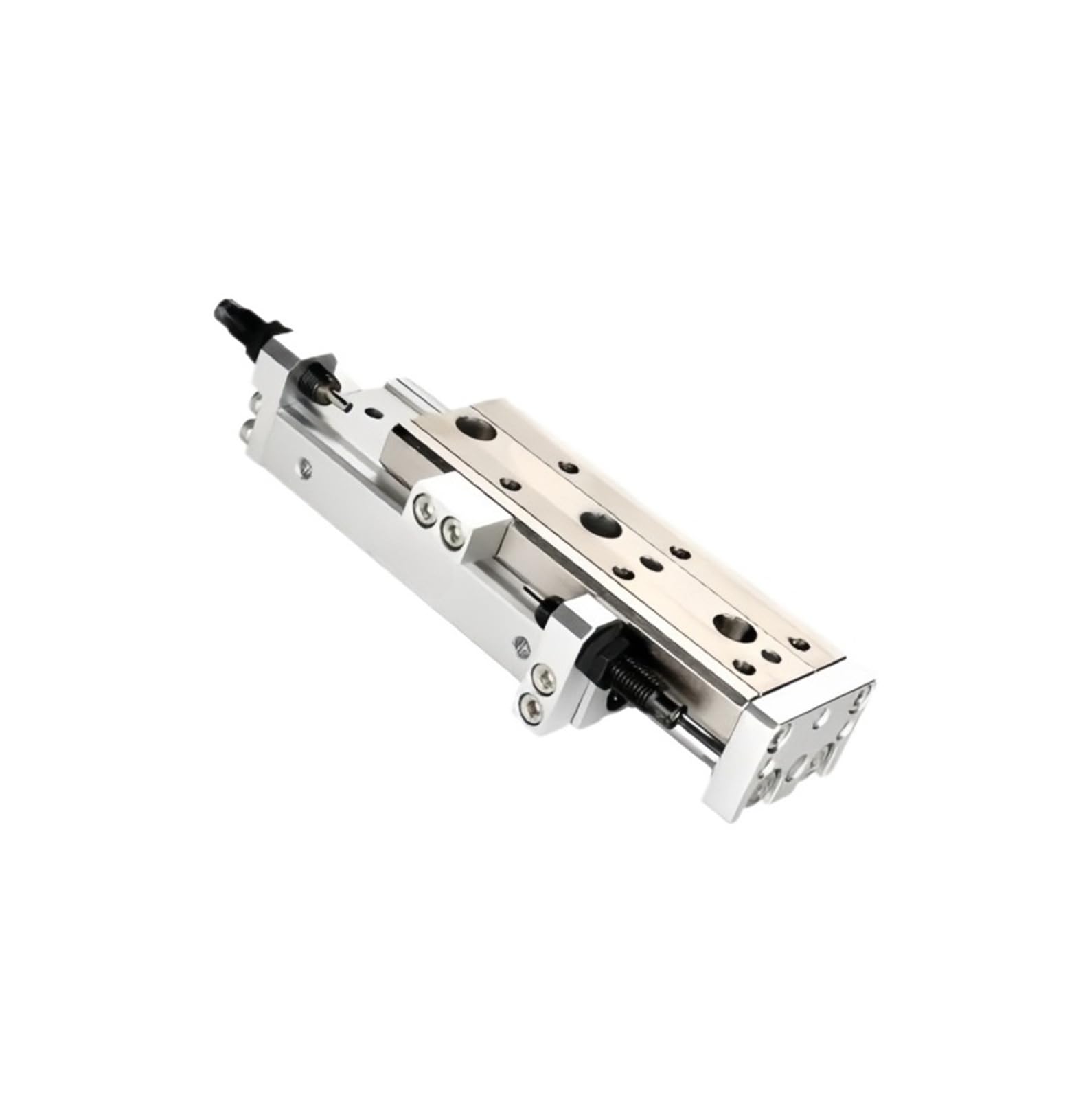 Cylindre de guidage pneumatique pour stopper le jeu mécanique sur table coulissante