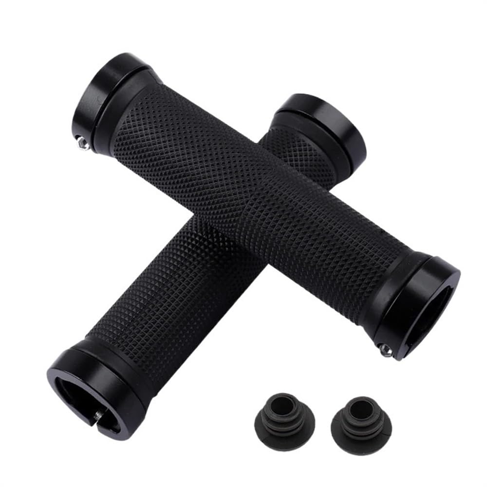GFDSGRE Handlebar Grips Bicycle Grips MTB Bike Handbar Grips Rubber Non-slip Bilateral Lock Cycling Handle Grips Bikes Handlebar Grips Bike Grips(1)