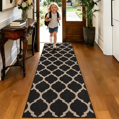 TUKDAK Weben Teppich Läufer Flur rutschfest 60x180cm, Waschbar Küchenteppich, Flurläufer Modern, Teppichläufer, Küchenläufer, Flur Teppich… – Ansicht 1
