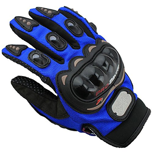 OUTLETISSIMO® Guantes de Moto Unisex con Piel sintética, Enduro Azul